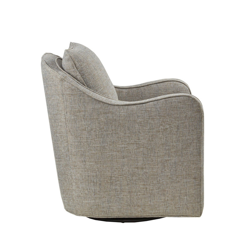 Wide Seat Arm Chair With 360 Degree Rotation