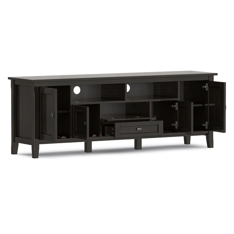 Warm Shaker - TV Media Stand - Hickory Brown