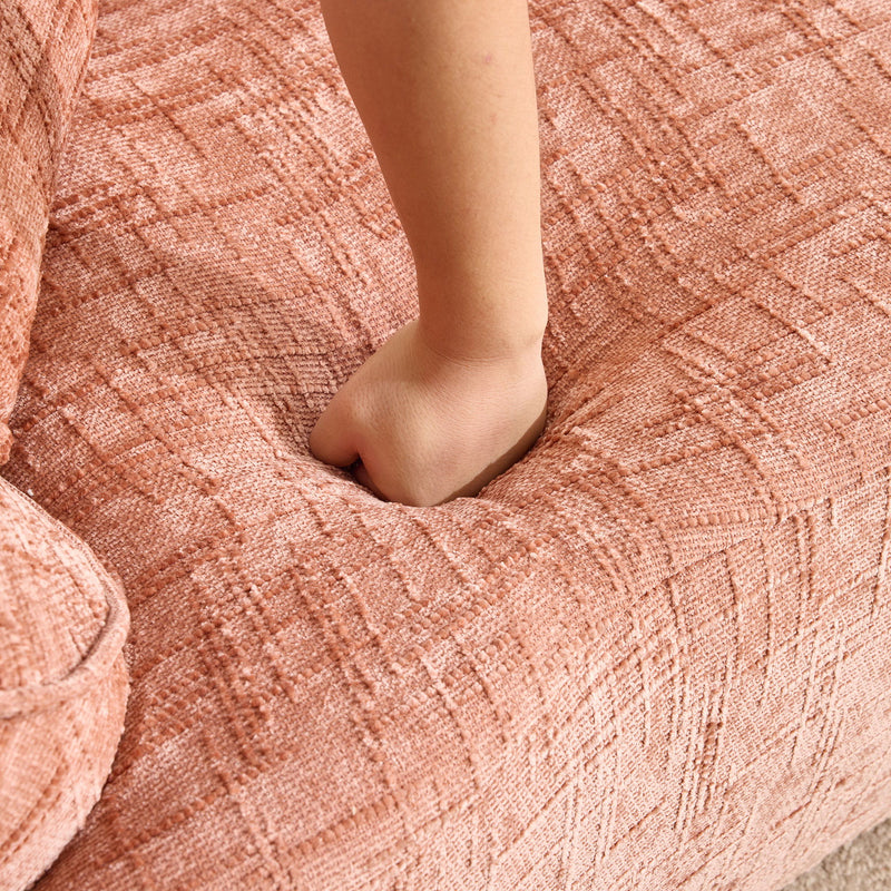 Curved Compressed Sofa, Nordic-Style Design For Living Room