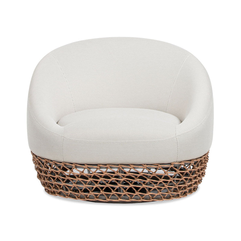 Willow - Upholstered Patio Deep Seating Armchair, Wicker Frame