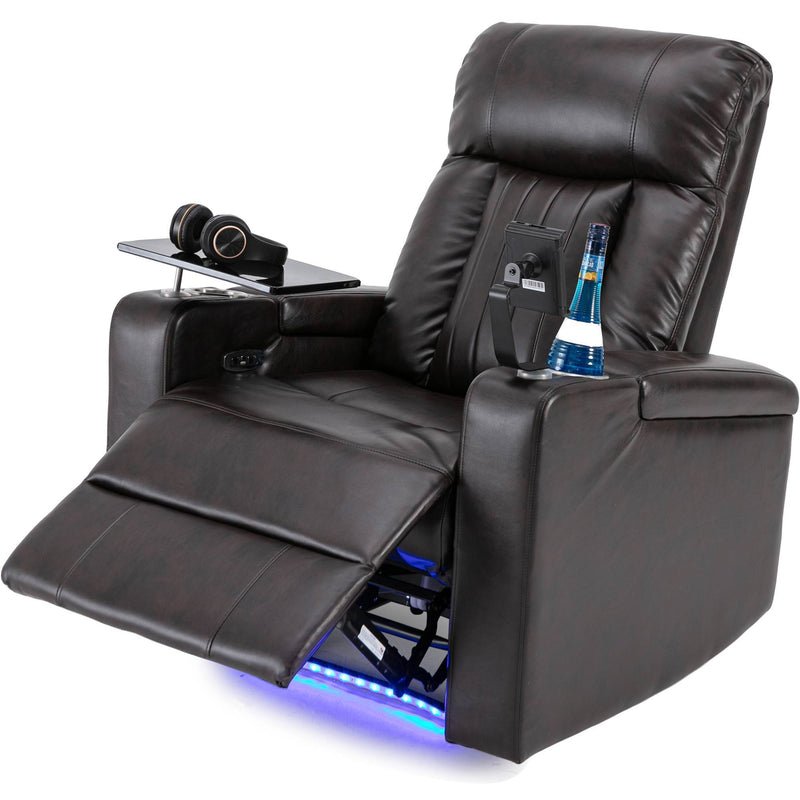 Power Recliner & Storage Arms, Cupholders, Swivel Tray Table And Cell Phone Stand