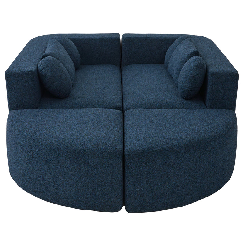 Boneless - Couch Modular Sectional Sofa With Deep Seating And Curved Design