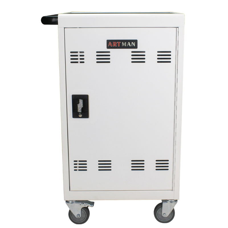 Mobile Charging Cart Station For book, Tablet And Laptop Computer With Power Strip Included