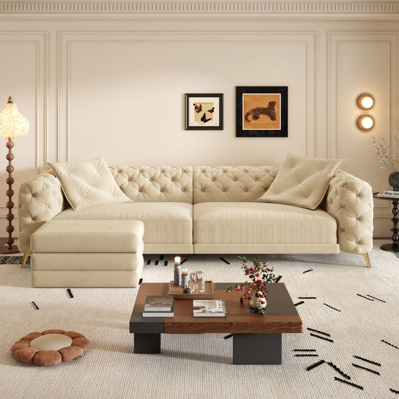 3-In-1 Convertible Sleeper Sofa