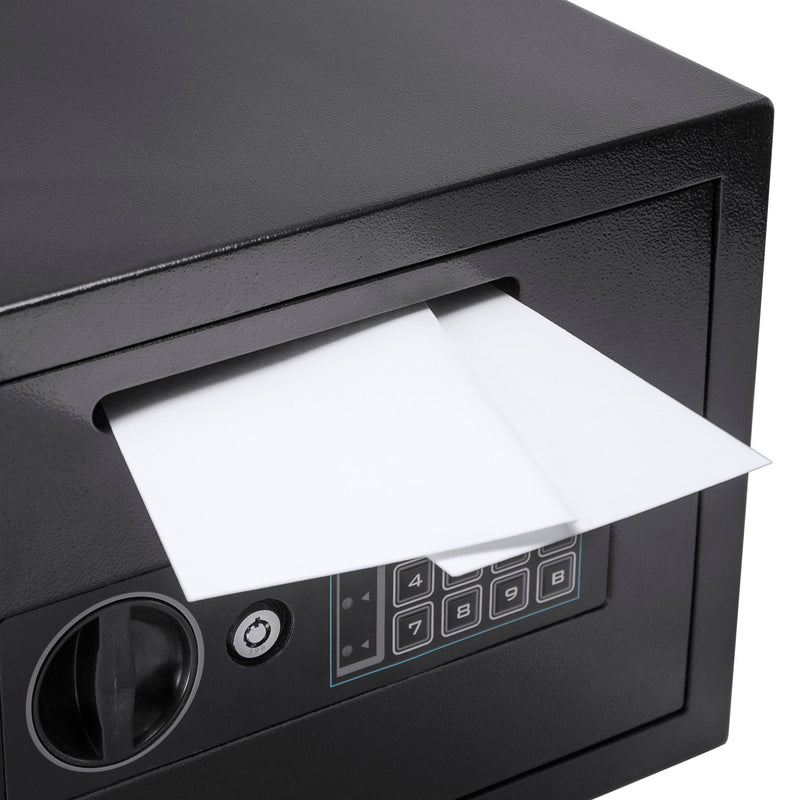 Compact Keypad Depository Safe - Black