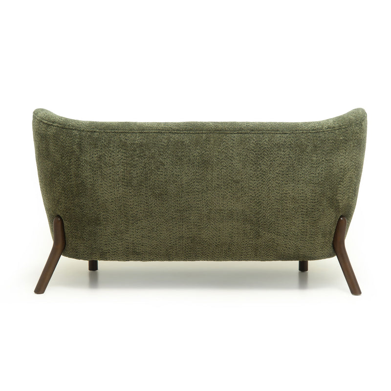 Nordic Chair Laid Back Loveseats With Curved Backres, No Armrests