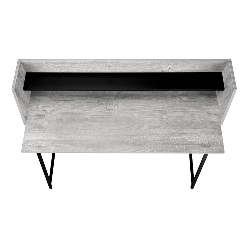 Computer Desk For Home Office, Laptop, Storage Shelves - Gray