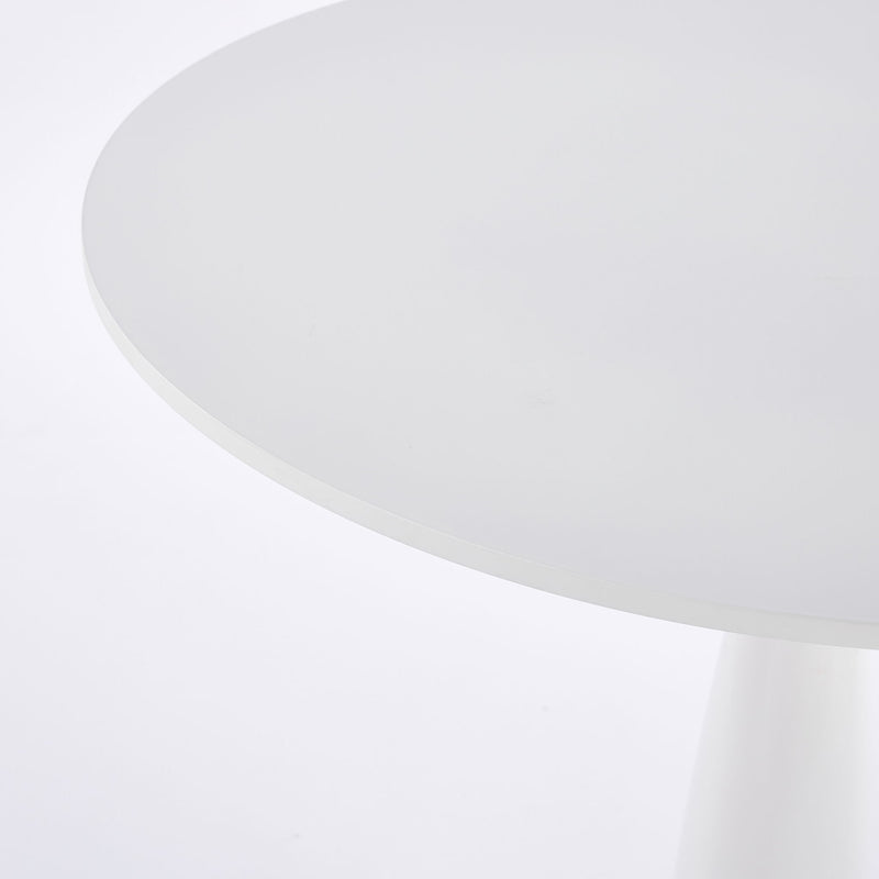 Pedestal Table, Round For Kitchen - White