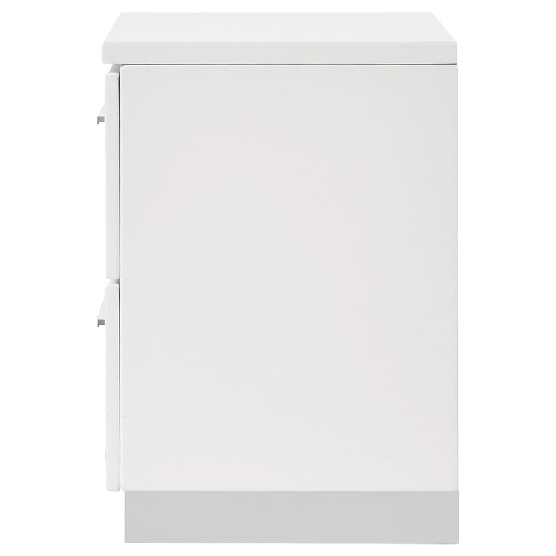 Dulcey - 2 Drawer Nightstand - Gloss White