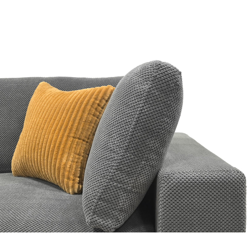 Custom Configuration Modular Sectional & Toss Pillows