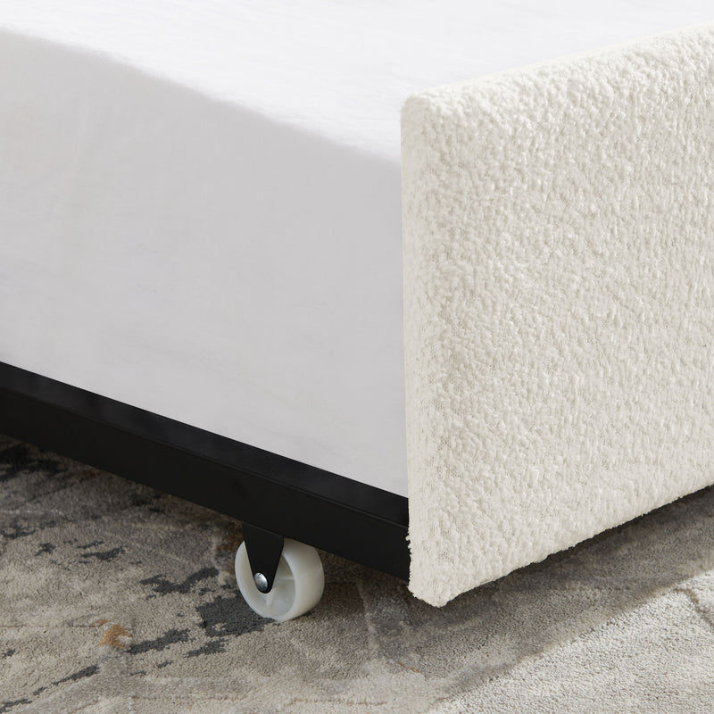Upholstered Daybed With Pop Up Trundle