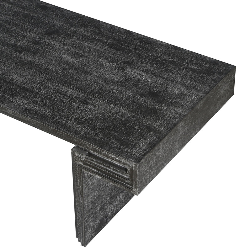 American Vintage Industrial Coffee Table, Double Tier Design