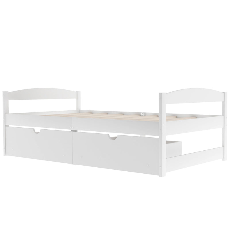 Platform Bed With 2 Drawers