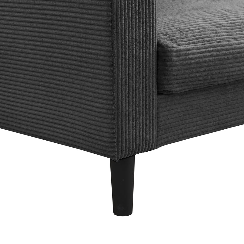 Modern Upholstered 3 Seat Sofa, High Resilience