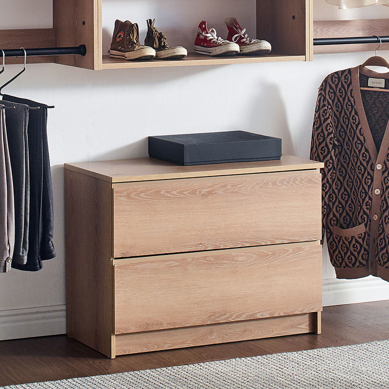 Devi - Wall Mounted Wood Closet System With Modular Units