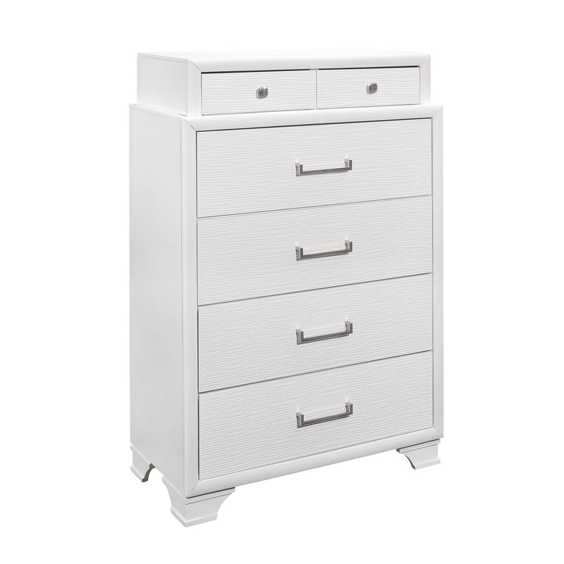 Civic - 5 Piece Storage Bedroom Set With Bookcase Headboard