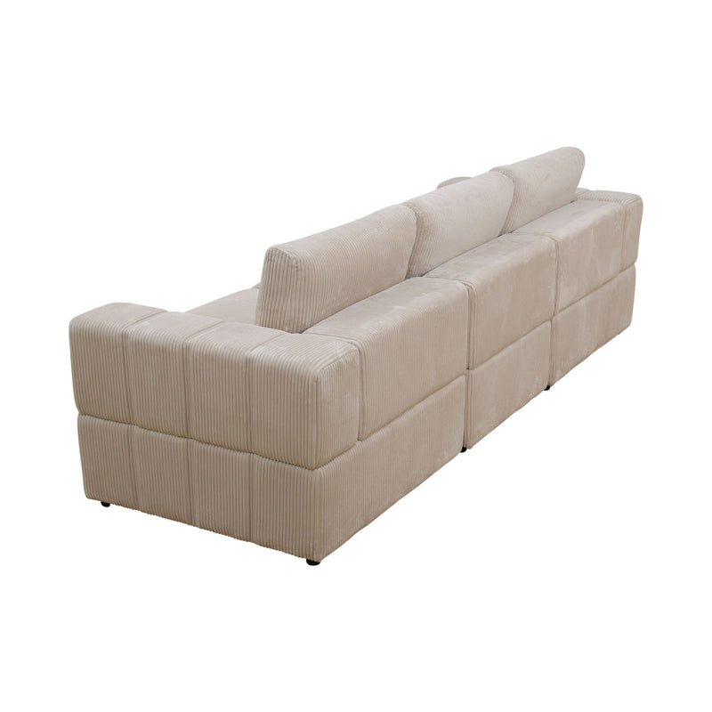 Oversized Modular Sectional Sofa 3 Piece Set, Flexible Layout For Living Room