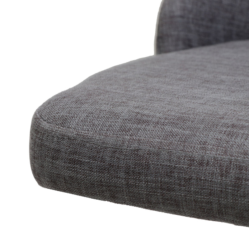 Modern Dining Chair With Iron Legs And Wood Finish