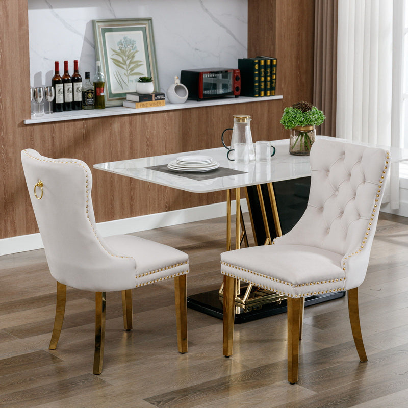 Nikki - Modern, High-End Tufted Dining Chair (Set of 2)
