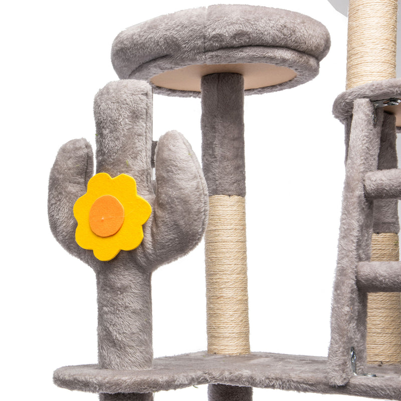 Cactus Cat Tree With Transparent Capsule