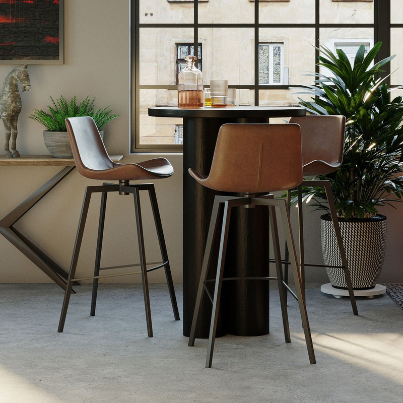 Swivel Counter Stool - Brown