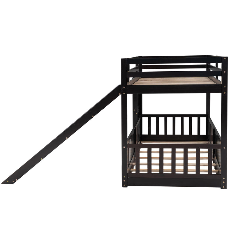 Bunk Bed With Convertible Ladder And Slide