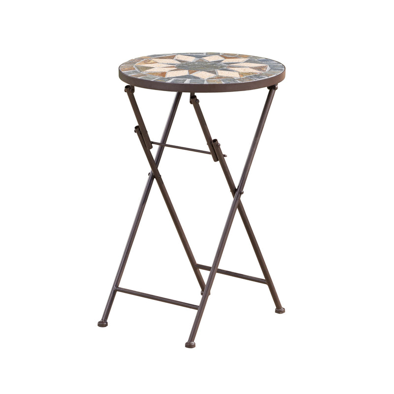 Silvester - End Table - Beige / Black