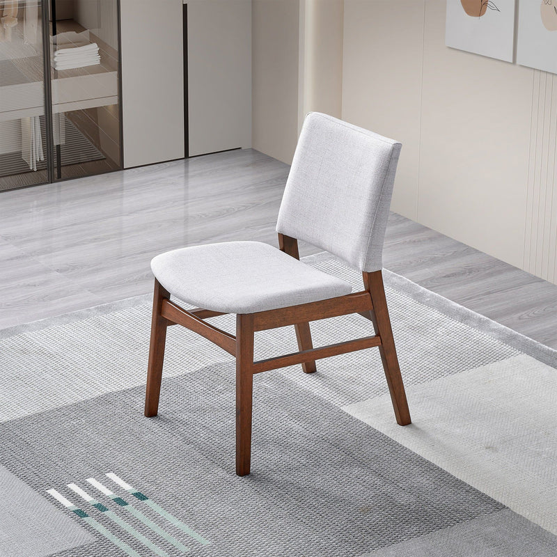 Gusto - Dining Chair (Set of 2) - Brown / Light Gray