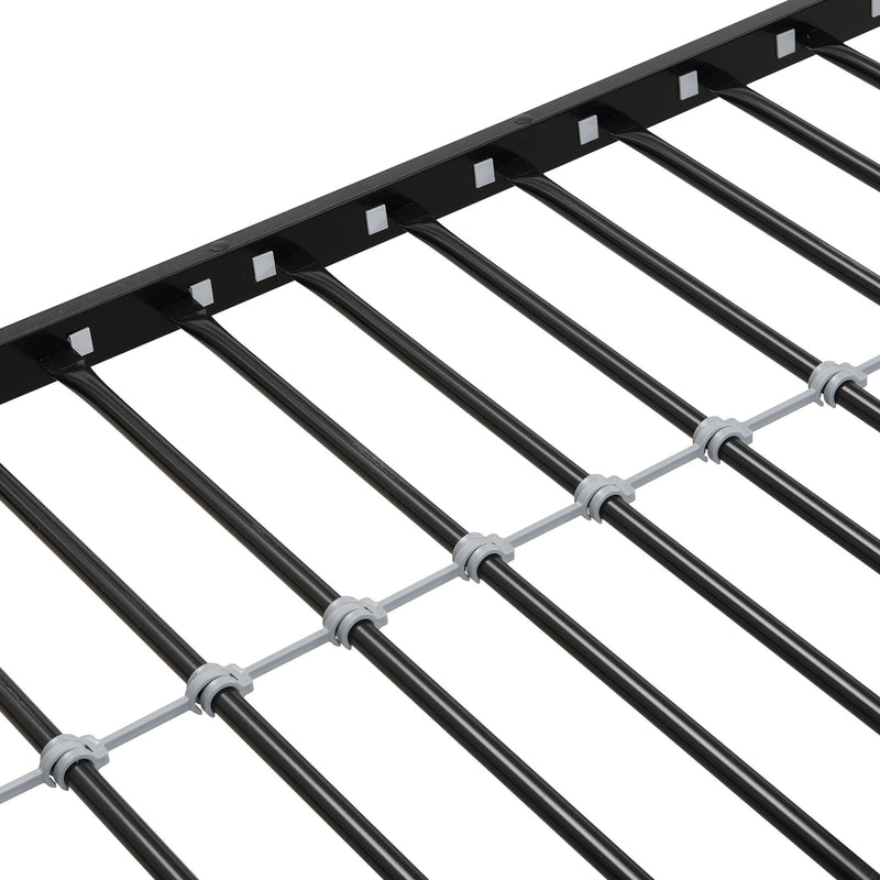 Modern Metal Bunk Bed With Dual Side Ladder And Metal Desig