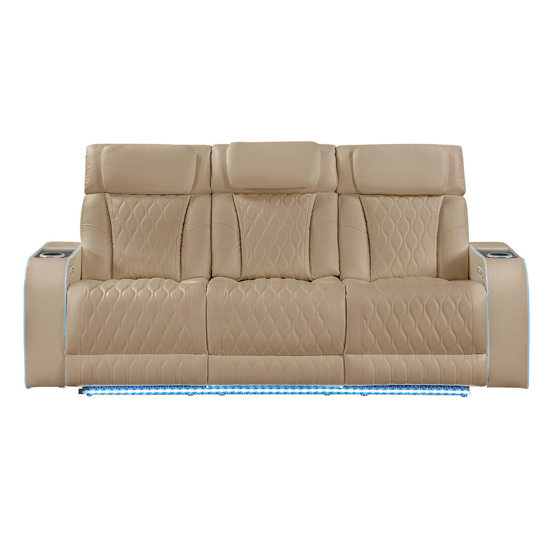Electra - Power Reclining Set With Power Headrests, Massage And LED Lighting