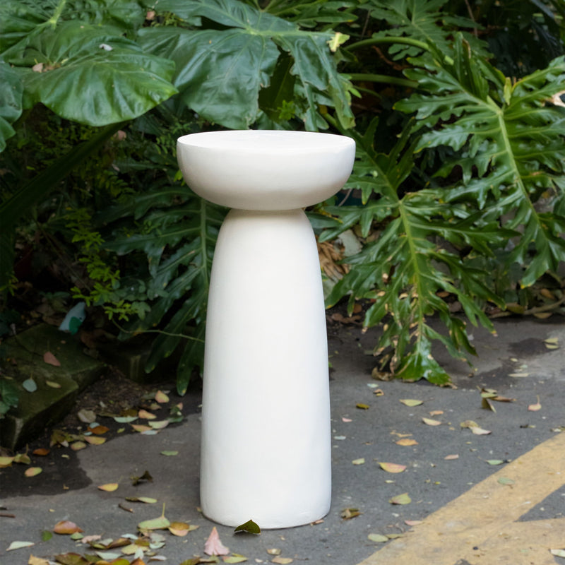 Magnesium Oxide Plant Stand - White