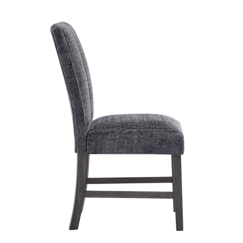 Dining Chair With Padded Seating And Back (Set of 2) - Dark Gray