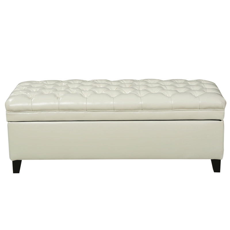 Juliana - Storage Ottoman With Birch Legs