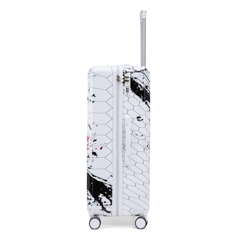 Luggage With Printed Pattern, Combination Lock