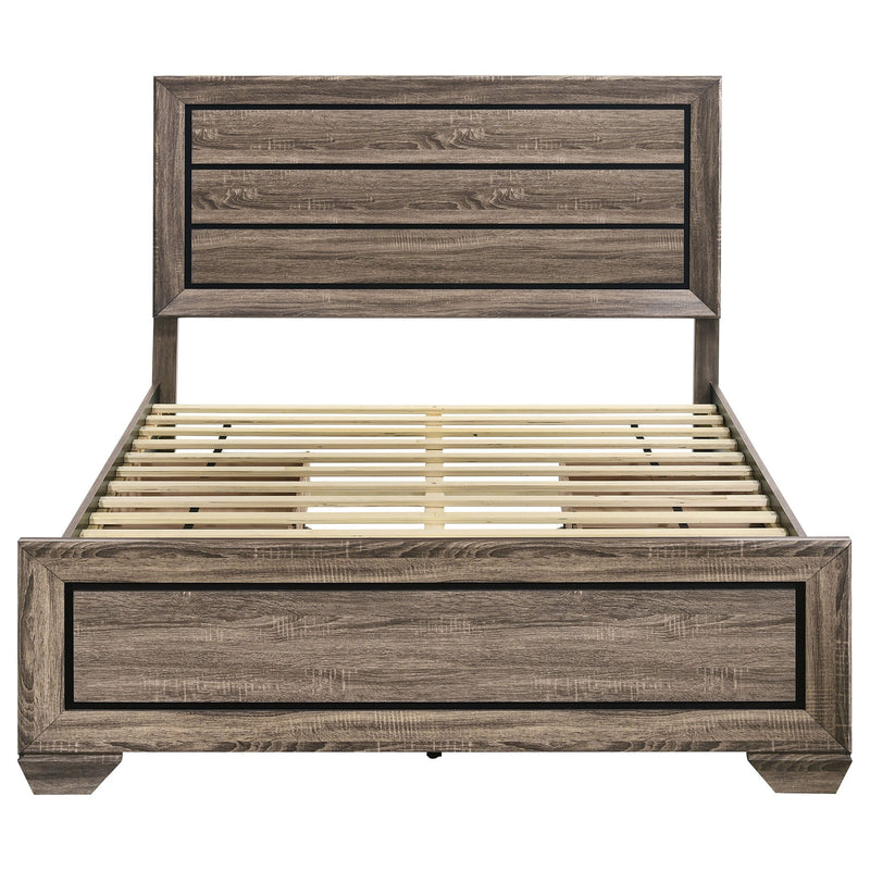Queen Storage Bed With Underbed Drawers - Brown