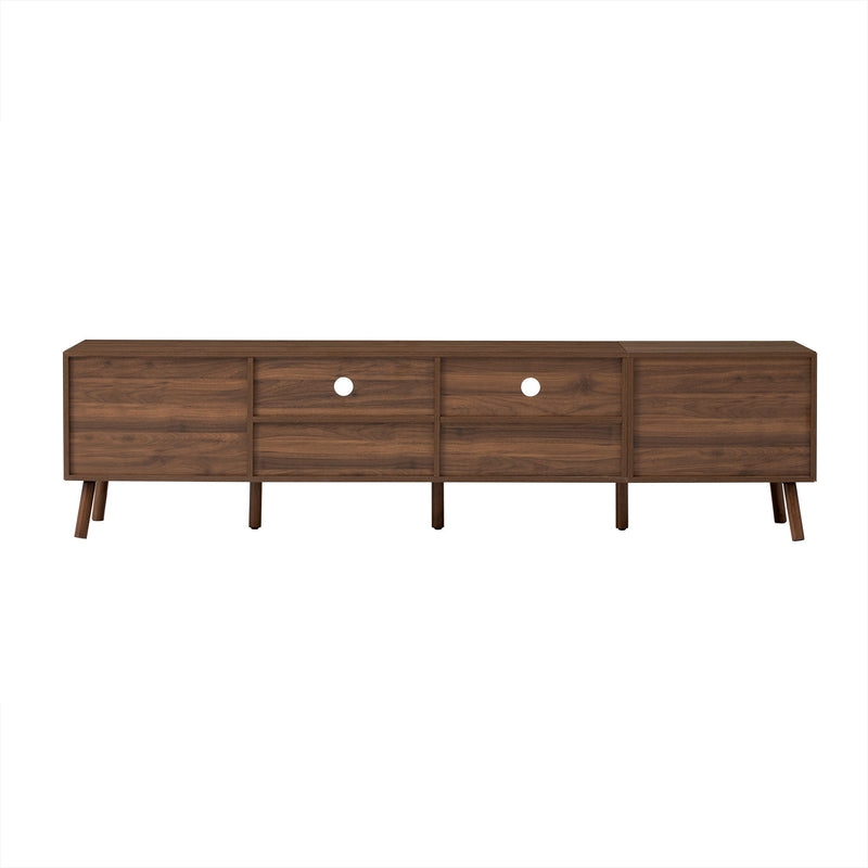 TV Stand With Drawers And Cable Management - Walnut