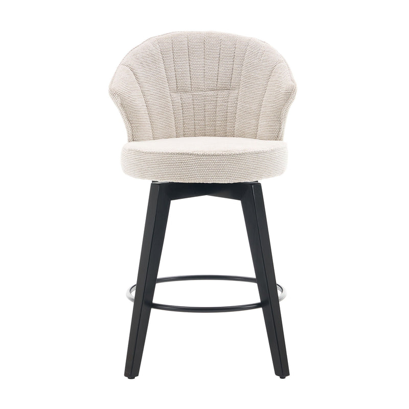 Wing Back Swivel Bar Stools (Set of 2)
