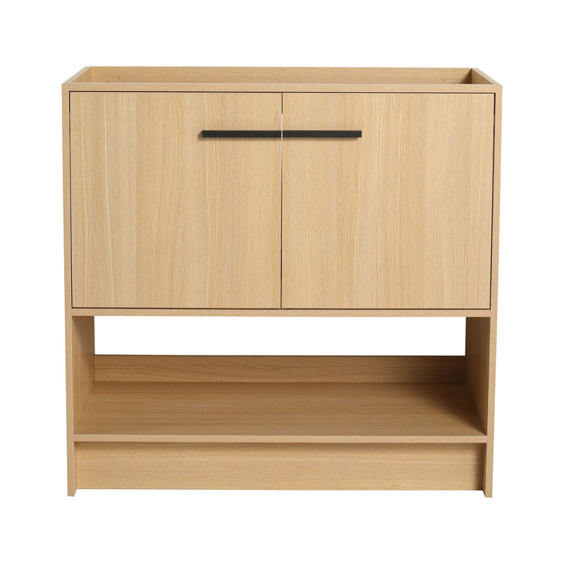 Modern Freestanding Bathroom Vanity With 2 Doors