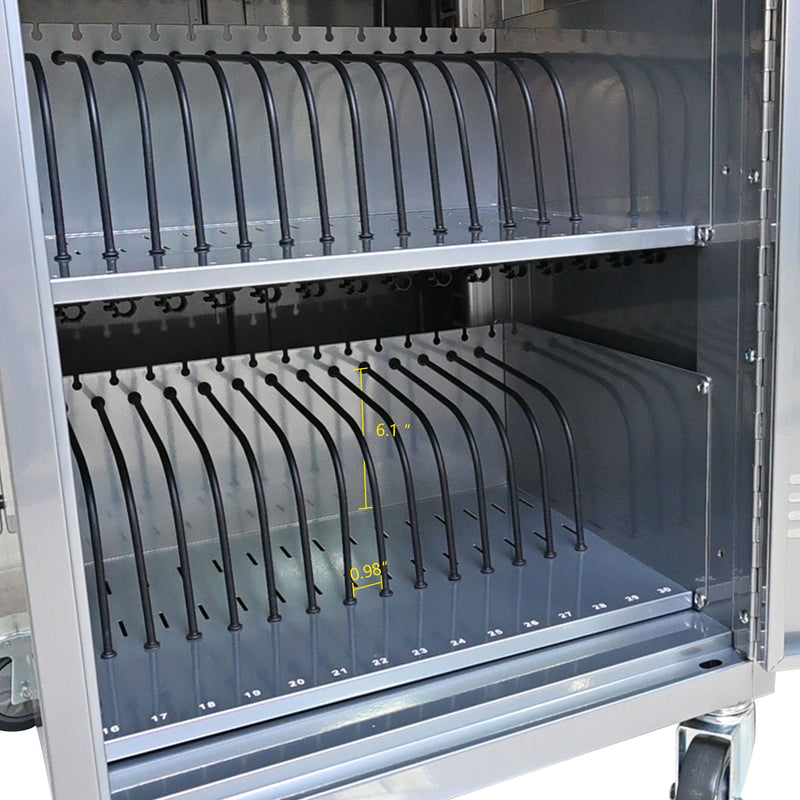 Mobile Charging Cart For Tablets Laptops 35, Device Capacity Matt Metal