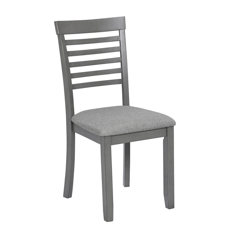 5 Pieces Modern Dining Set, Rectangular Wooden Dining Table With 4 Upholstered Chairs
