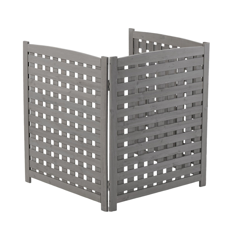 3 Panel Outdoor Air Conditioner Fence Screen