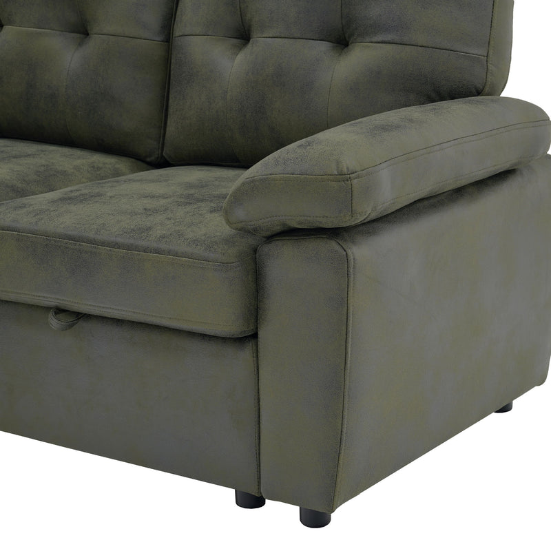 Convertible Sectional Sofa Bed & Pull Out Sleeper And Storage