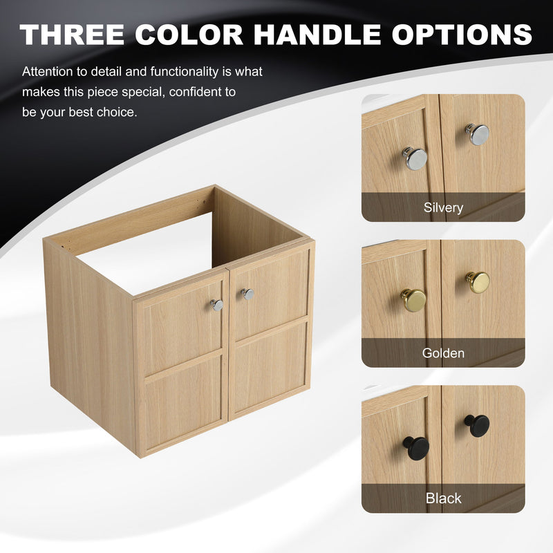 Modern Wall Mounted Bathroom Vanity With Soft Closing Doors