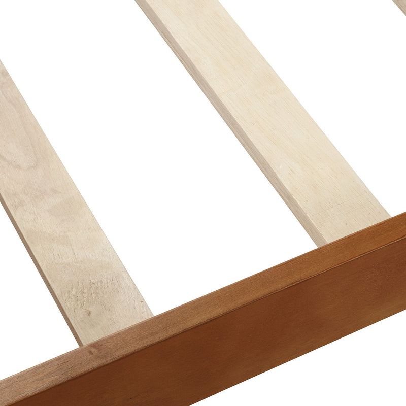 Platform Bed Frame Mattress Foundation Sleigh Bed With Headboard / Footboard / Wood Slat Suppor