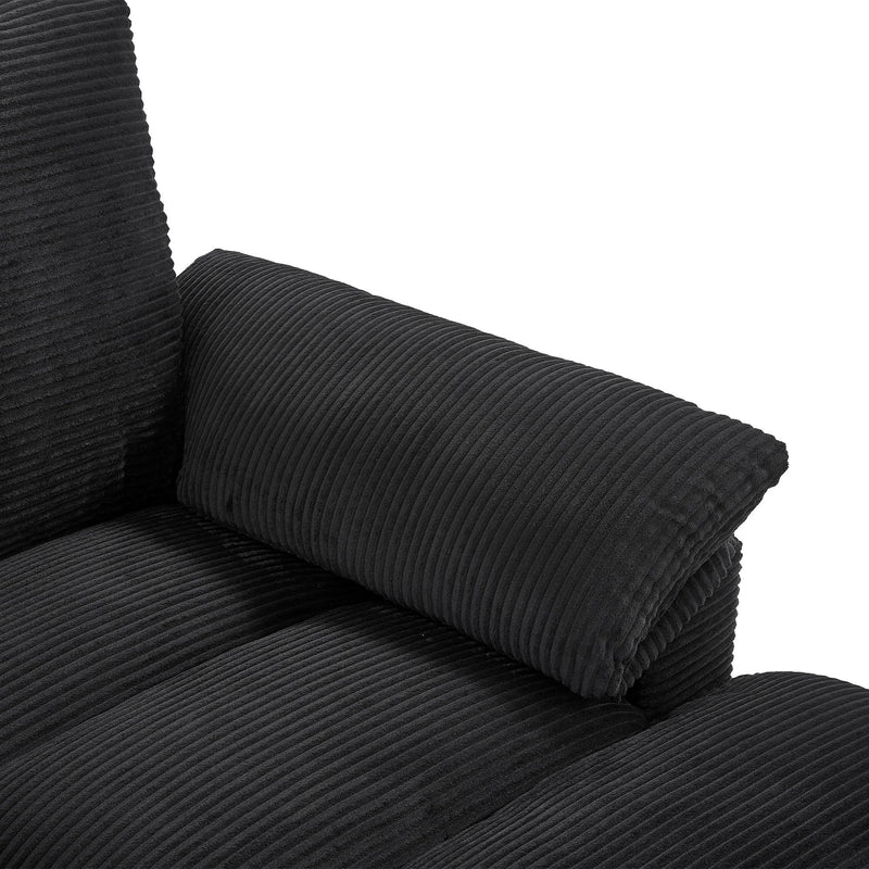 Modern U - Shaped Sectional Sofa With Storage Ottomans, USB Ports, And Cup Holders