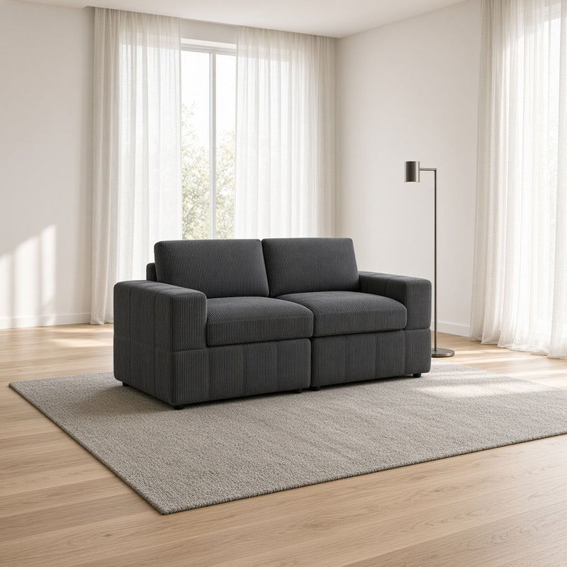 Oversized Modular Loveseat Set