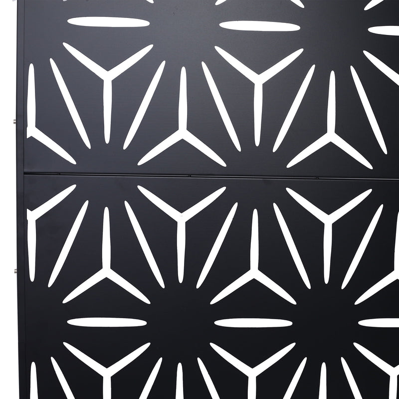 Outdoor & Indoor Metal Privacy Screen, Freestanding Decorative Panels