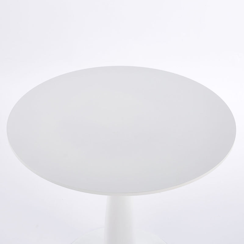 Pedestal Table, Round For Kitchen - White