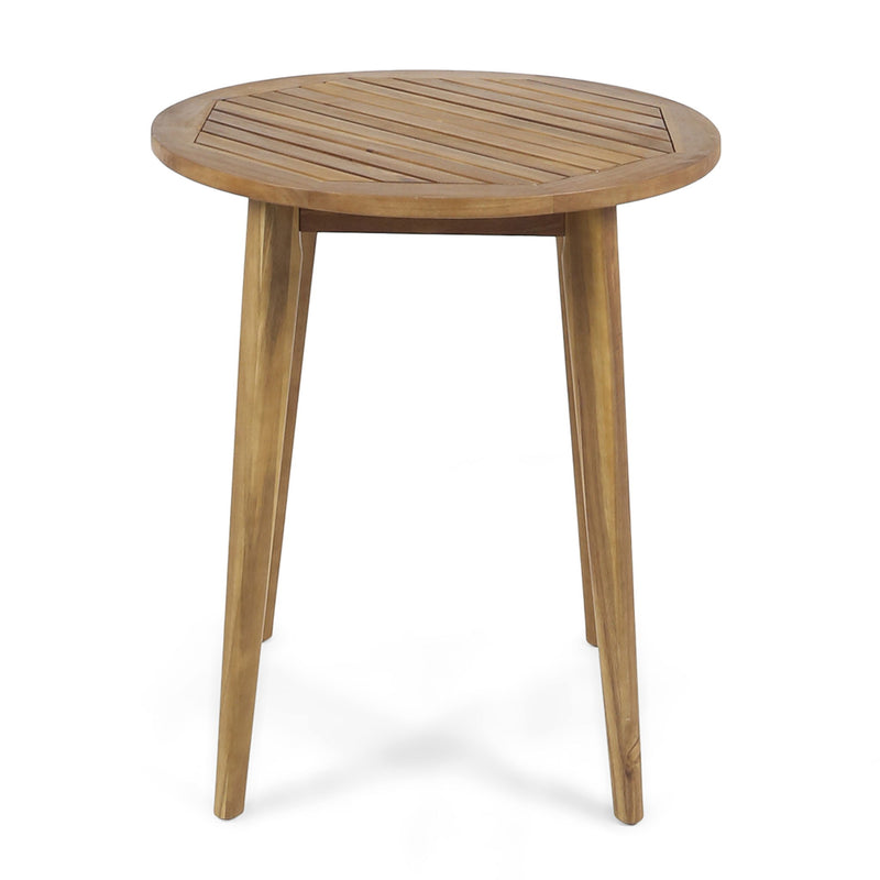 Stamford - Modern Outdoor Bistro Table With Water Resistant - Teak