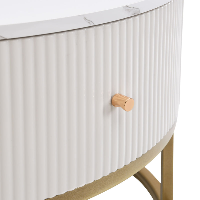 Modern Round Table With Drawers